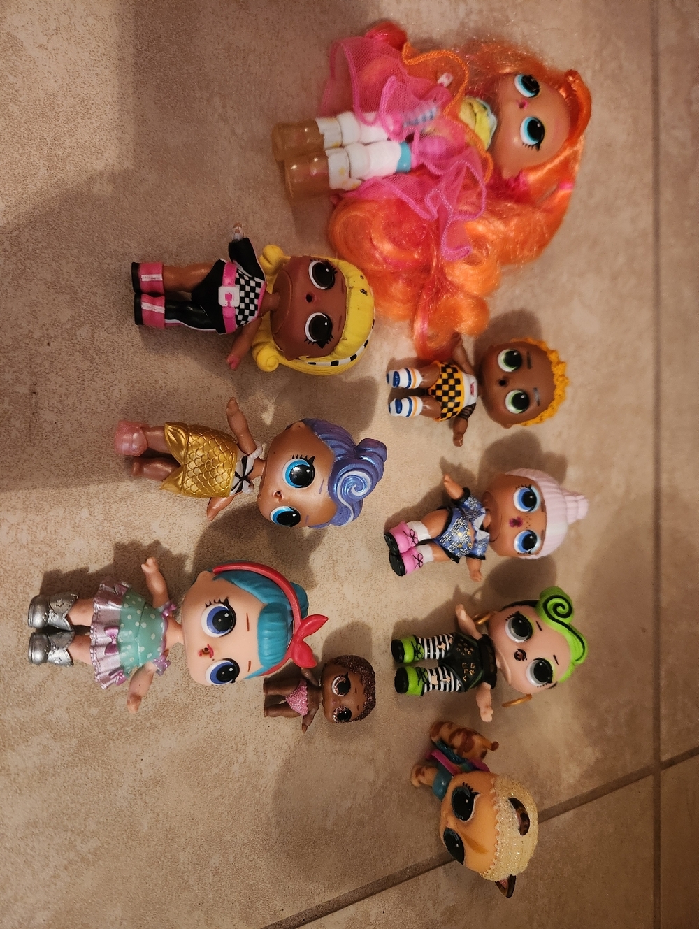 L.O.L. Surprise! Dolls Lot Of 9 Including Pet